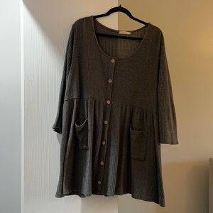 Long gray tunic